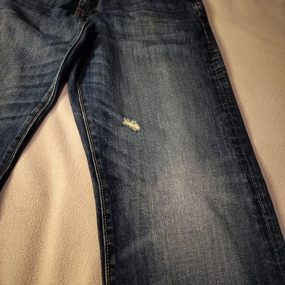 Lucky Brand Men's Vintage Straight R Distressed Blue Denim Jeans Sz 31/32 - Picture 7 of 16